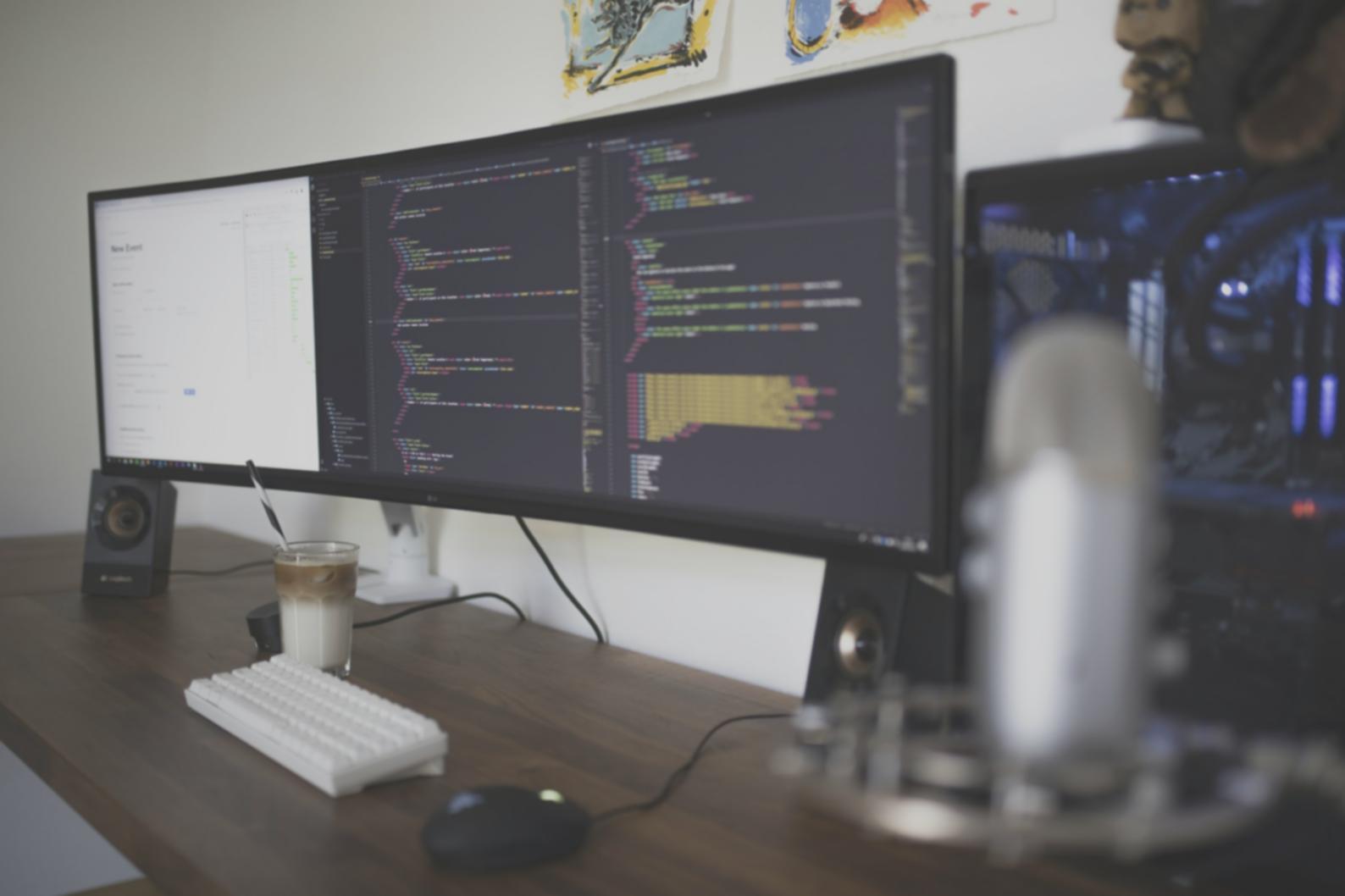 Developer working on social casino game code